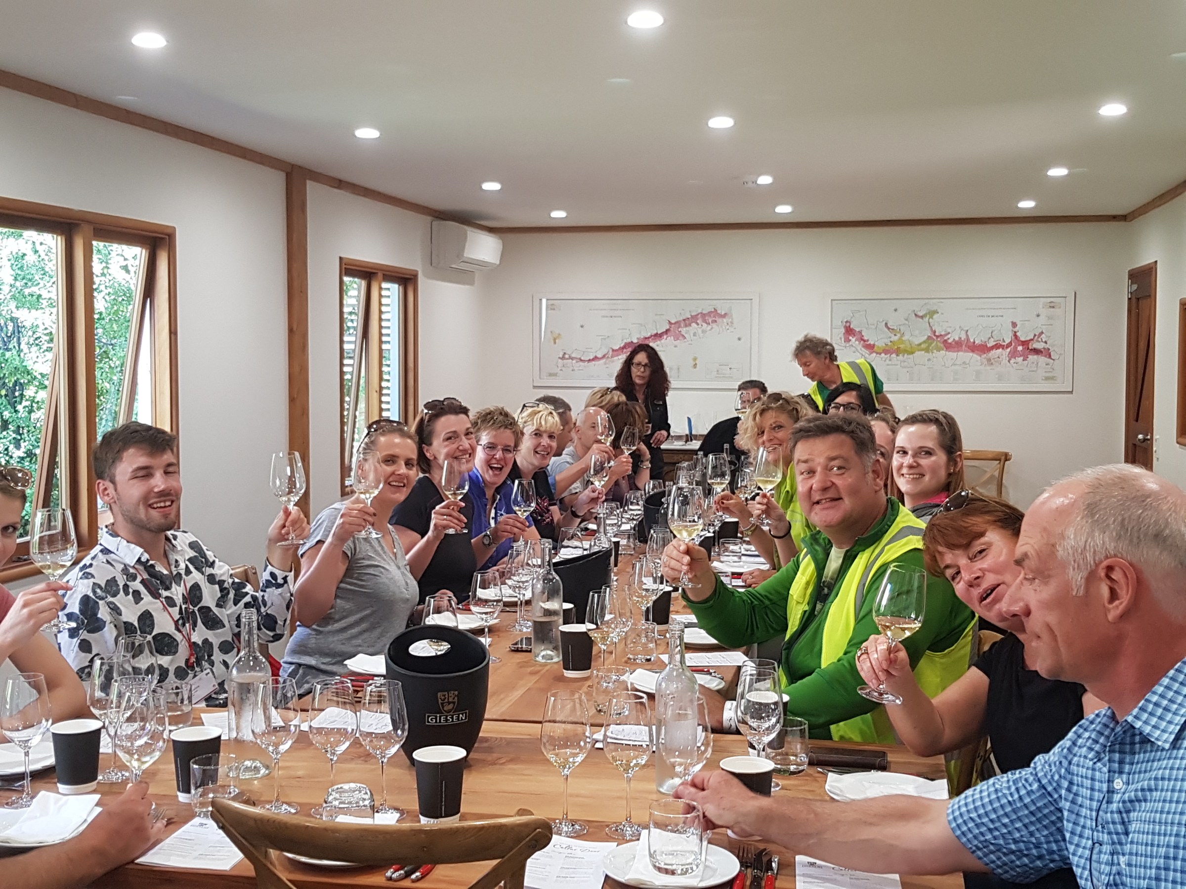 Lunch and Wine for this tour group way back in 2018!