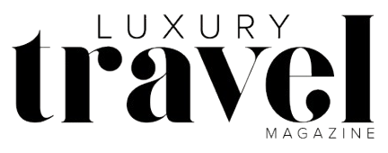 Logo reads 'Luxury Travel Magazine' in elegant black font.