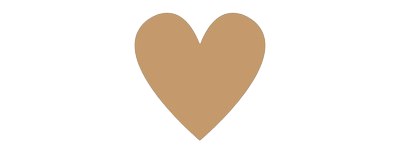 Gold heart shape on a transparent background.